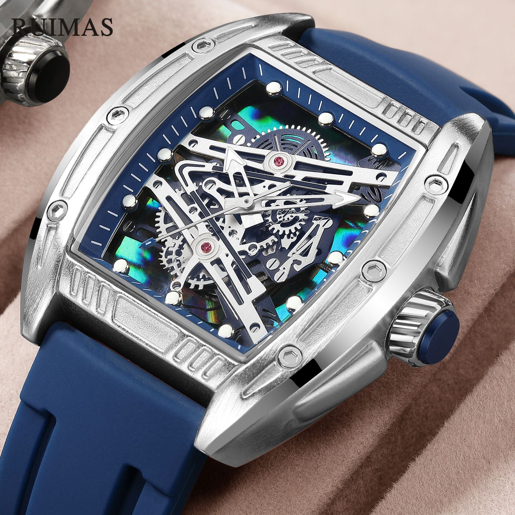 RUIMAS Fashion Military Quartz Watches Men Luxury Casual Sport Wrist Watches Waterproof Luminous Clock Large Dial Reloj Hombre 338-0